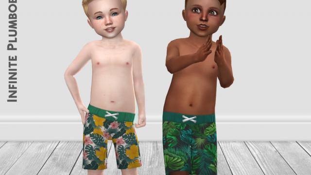 IP Toddler Tropical Swim Trunks