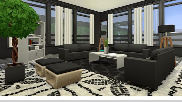 Sutindara Modern NoCC for The Sims 4