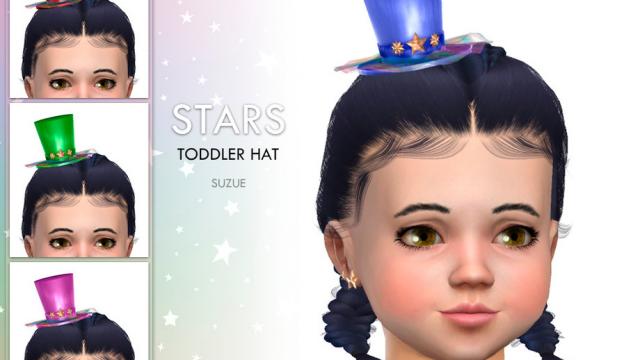 [Suzue] Stars Toddler Hat