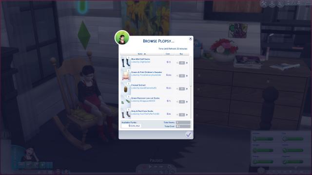 Children can list on Plopsy for The Sims 4