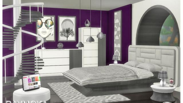 Raymoka bedroom for The Sims 4