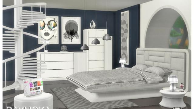 Raymoka bedroom for The Sims 4