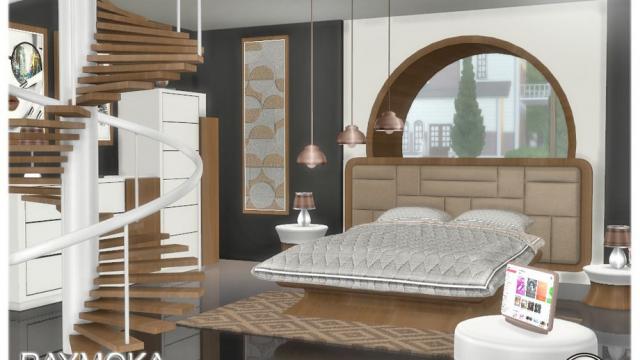 Raymoka bedroom for The Sims 4