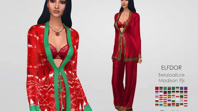 Belaloallure Madison Pjs RC for The Sims 4