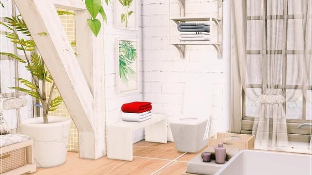 Holiday Season - Bathroom 2 для The Sims 4