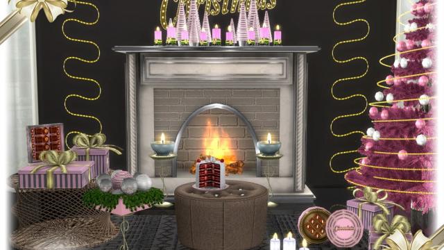 Segor christmas living room part2 for The Sims 4