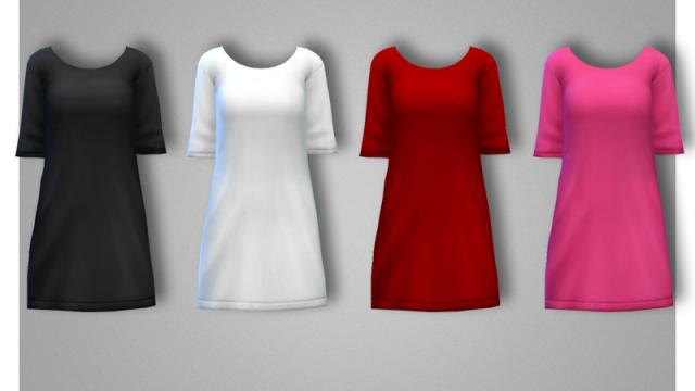 Milk Dress for The Sims 4