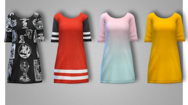 Milk Dress for The Sims 4