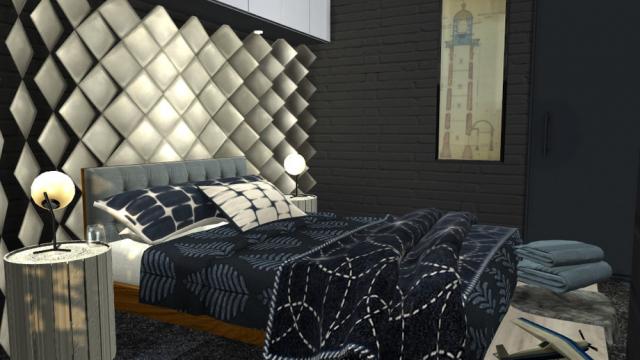 Brick & Steel - Gunther's Bedroom для The Sims 4