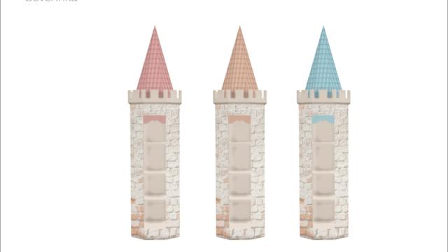 [Princess nursery] - castle shelf