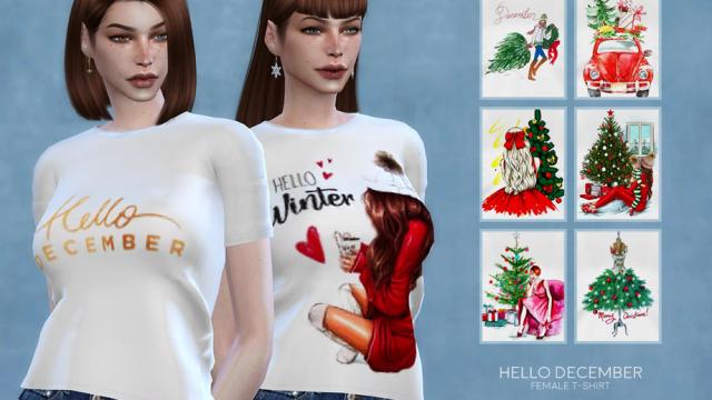 Hello December female t-shirt