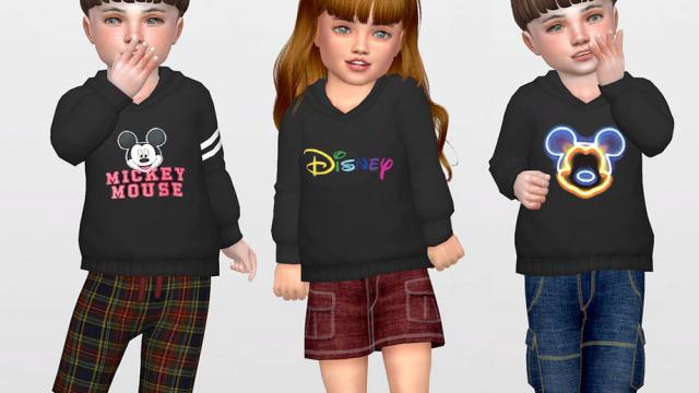 Disney Hoodie for Toddler 01 for The Sims 4