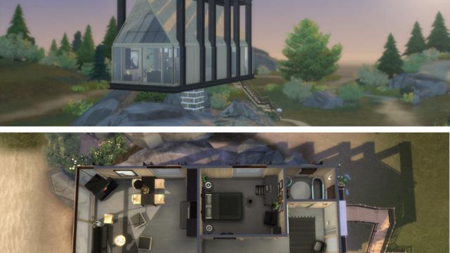 Tiny House on Stilts для The Sims 4