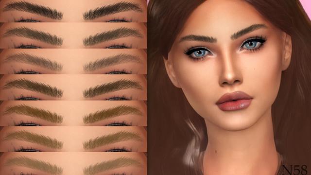 [MH] Eyebrows N58 для The Sims 4