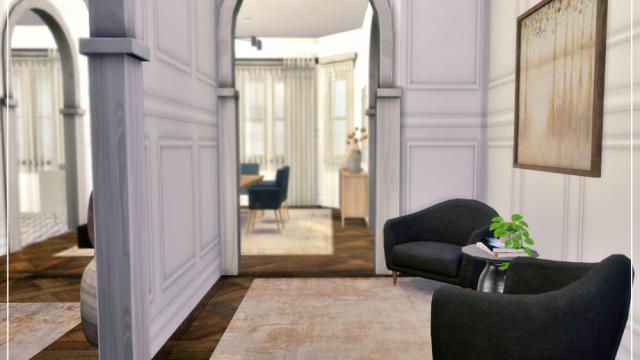 Parisien - Hallway (ROOM) для The Sims 4