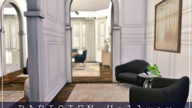 Parisien - Hallway (ROOM) для The Sims 4