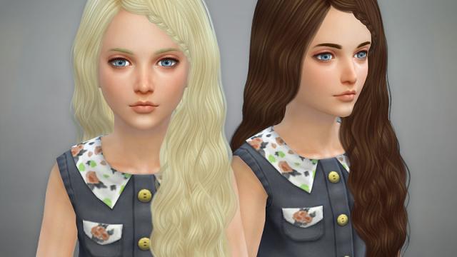 Retexture Amelia Hairstyle - Braided - Child - Mesh needed