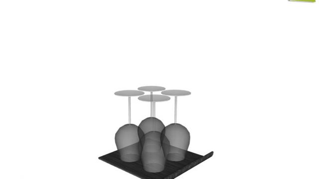 Jersey Wine Glasses Tray for The Sims 4