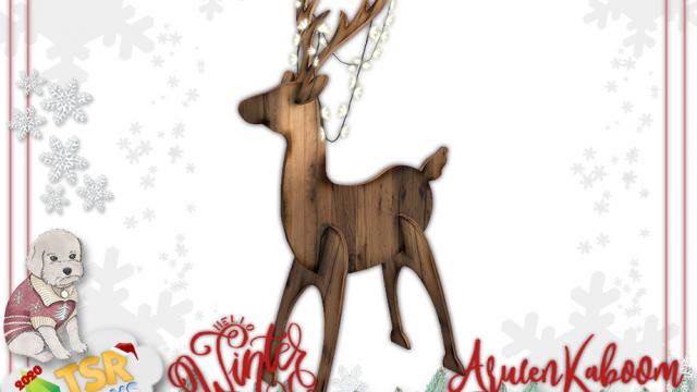 Holiday Wonderland - Floor Deer Lamp