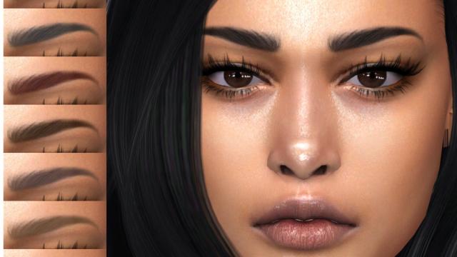 Eyebrows N109 для The Sims 4