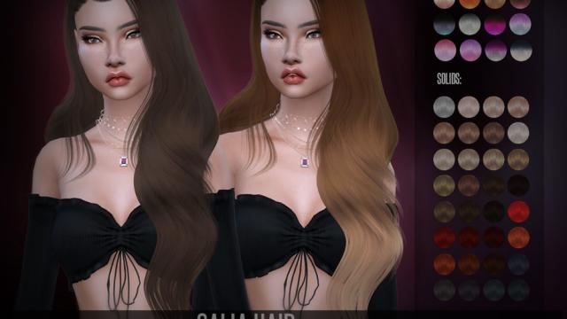 LeahLillith Galia Hair for The Sims 4