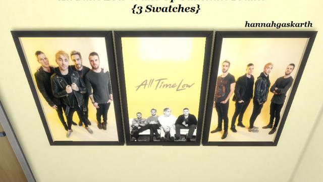 All Time Low: Wake Up Sunshine Photoshoot Frame for The Sims 4