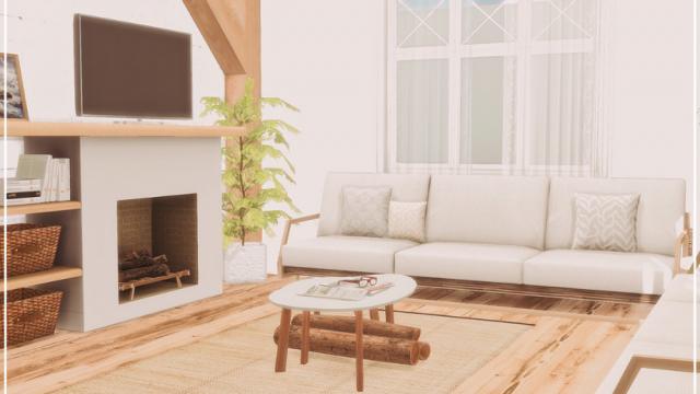 Farmhouse Living room for The Sims 4