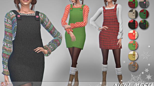 Skirt Dress X-MAS 4 - NEW MESH