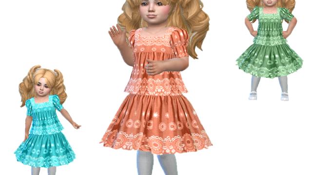 T55 toddler dress 04 (Base game) for The Sims 4