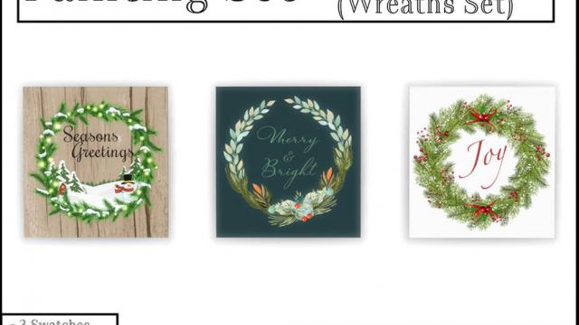 Painting Set - Holiday Collection ( Wreaths Set )