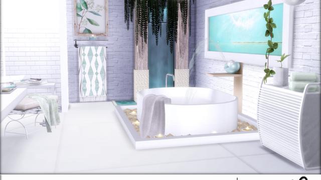 Romantic Spa Bath for The Sims 4