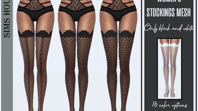 Women's stockings different pattern