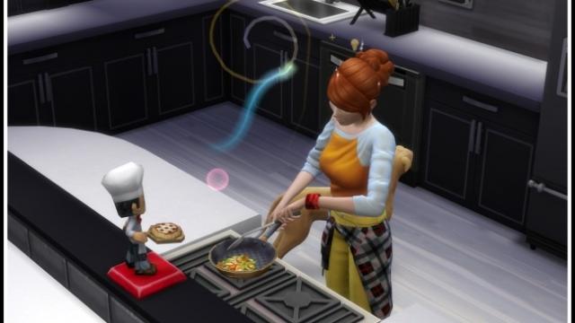 Experimental Food without trying in a restaurant for The Sims 4