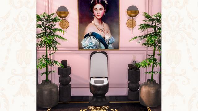 Regal Bathroom for The Sims 4