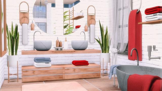 Holiday Season - Bathroom for The Sims 4