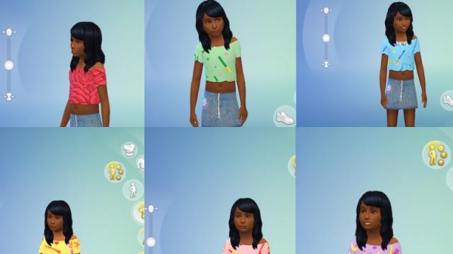 Sailor Moon Crop Top For Kids