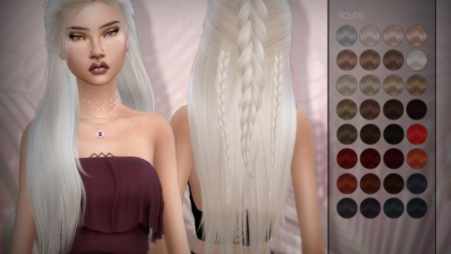 LeahLillith Nelli Hair for The Sims 4