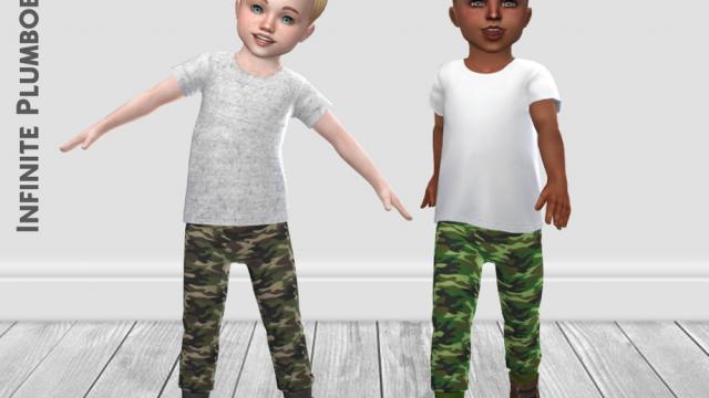 IP Toddler Camo Joggers for The Sims 4