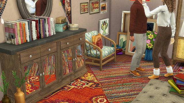 Classic Bohemian Bedroom для The Sims 4