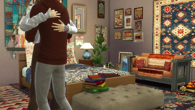 Classic Bohemian Bedroom для The Sims 4