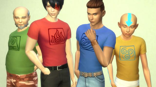 Avatar the Last Airbender shirts for males