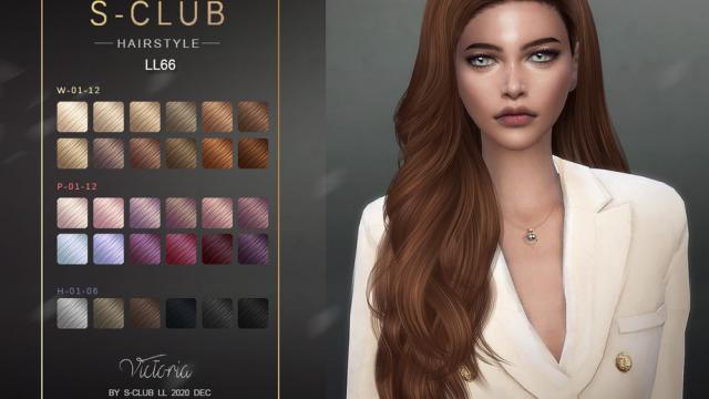 sclub ts4 hair n66 Victoria