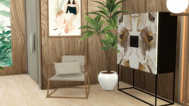 Anne - living room для The Sims 4