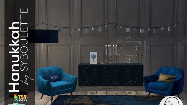 Holiday Wonderland - Hanukkah Set для The Sims 4