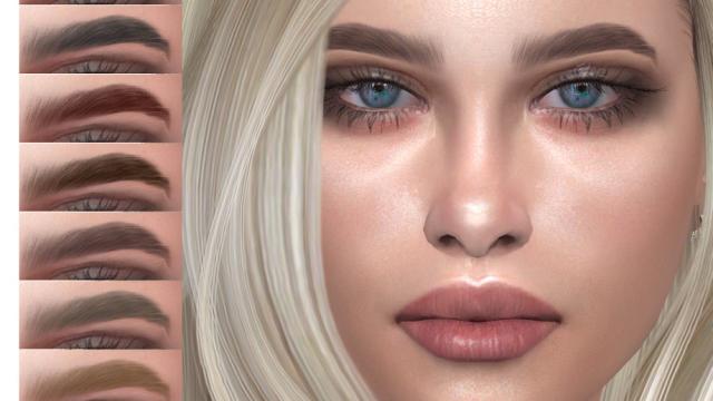 Eyebrows N106 для The Sims 4