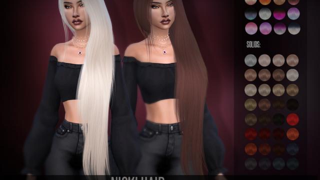 LeahLillith Nicki Hair for The Sims 4