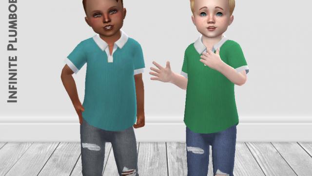 IP Toddler Polo Shirt for The Sims 4