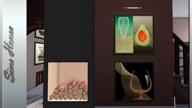 Wall Art Pictures For Restaurant And Kitchen for The Sims 4