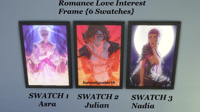 The Arcana: Visual Game Romance Frame [6 Swatches] для The Sims 4