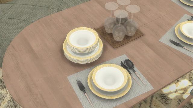 Jersey Dining Room Accessories for The Sims 4